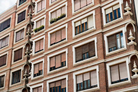 Valencia (Spain), facade of a modern buildingの写真素材