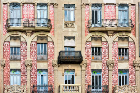 Valencia (Spain), exterior of a historic building of the Universityのeditorial素材