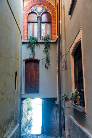 Torno (Como, Lombardy, Italy), old typical village along the Lario lake.の写真素材