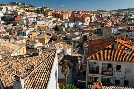 Cuenca (Castilla-La Mancha, Spain), view of the oldest part of the city part of the cityの写真素材