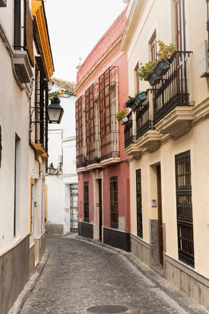 Cordoba (Andalucia, Spain): old typical street in the Juderiaの写真素材