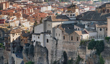 Cuenca (Castilla-La Mancha, Spain), the famous casas colgadas, Unesco World Heritage SIteの写真素材