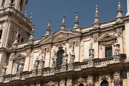 Jaen (Andalucia, Spain): the medieval cathedral, built from 13th to 18th century, in Baroque style....