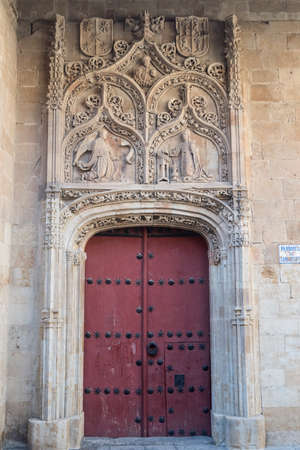 Salamanca (Castilla y Leon, Spain): historic San Benito church, facadeの写真素材