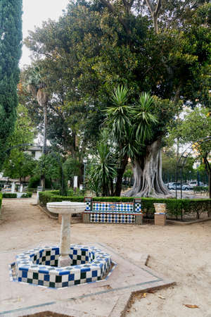Sevilla (Andalucia, Spain): the park near the Alcazarの写真素材