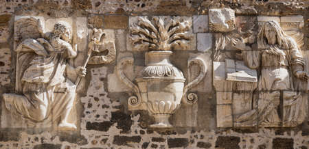 Leon (Castilla y Leon, Spain): exterior of the medieval cathedral, in gothic style