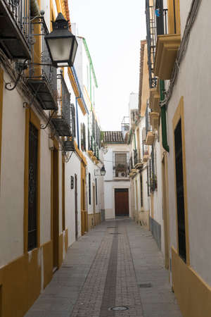 Cordoba (Andalucia, Spain): old typical street in the Juderiaの写真素材