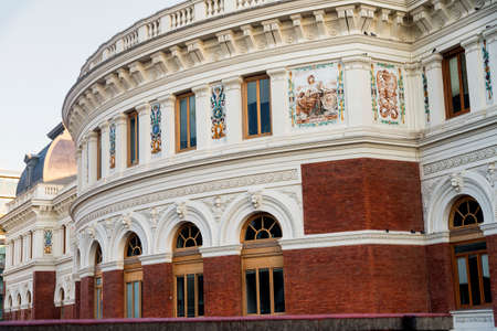 Madrid (Spain): exterior of historic palace near the Park of Buen Retiroの写真素材
