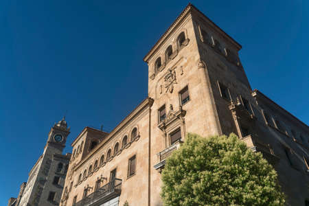 Salamanca (Castilla y Leon, Spain): historic building near Plaza Mayorの写真素材