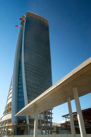 Milan (Lombardy, Italy): skyscraper known as Generali Tower, one of the three towers in Citylifeのeditorial素材