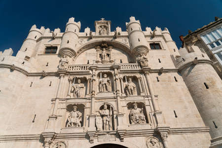 Burgos (Castilla y Leon, Spain): historic buildings. Puerta de Santa Maria