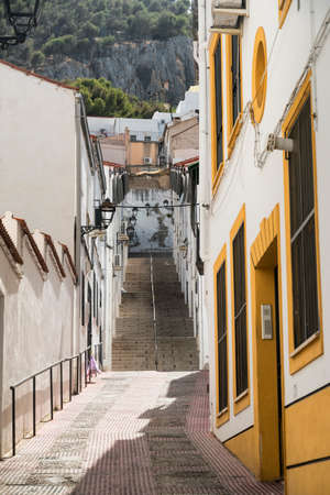 Jaen (Andalucia, Spain):  an old typical streetのeditorial素材
