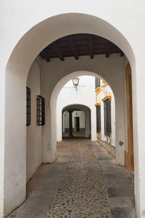 Cordoba (Andalucia, Spain): old typical street in the Juderia