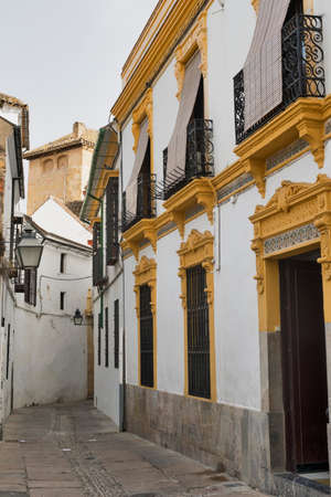 Cordoba (Andalucia, Spain): old typical street in the Juderia