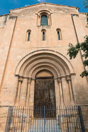Segovia (Castilla y Leon, Spain): exterior of the medieval church of San Millanの写真素材