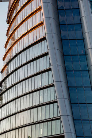 Milan (Lombardy, Italy): modern glass skyscraper in Citylife (Tre Torri), known as the Generali...
