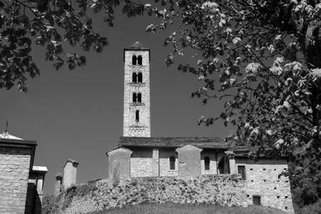 Lasnigo (Como, Lombardy, Italy): the medieval church of Sant'Alessandro, built from the 12th century...