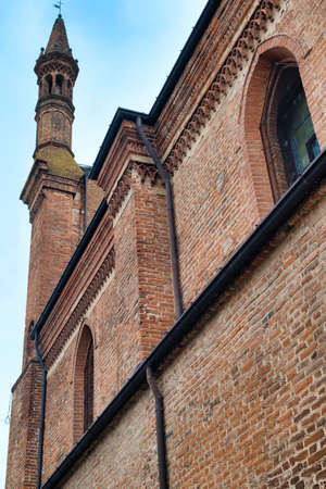 Castel San Giovanni (Piacenza, Emilia Romagna, Italy): San Giovanni Battista church, side exteriorのeditorial素材