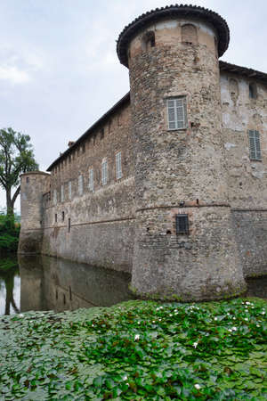 Lisignano (Piacenza, Emilia Romagna, Italy): the historic castle near Agazzanoのeditorial素材