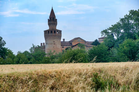 Rivalta Trebbia (Piacenza, Emilia Romagna, Italy): the historic castleのeditorial素材