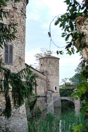 Lisignano (Piacenza, Emilia Romagna, Italy): the historic castle near Agazzanoのeditorial素材