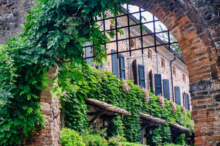 Rivalta Trebbia (Piacenza, Emilia Romagna, Italy): the historic castleの写真素材