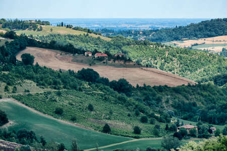 Sabbiuno (Bologna, Emilia Romagna, Italy): landscape at summerの写真素材