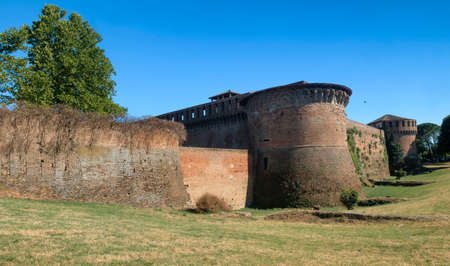 Imola (Bologna, Emilia Romagna, Italy): the medieval castle, exteriorのeditorial素材