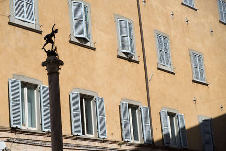 Urbino (Marches, Italy): historic buildings at morning
