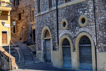 Narni (Terni, Umbria, Italy): typical streets of the historic townの写真素材