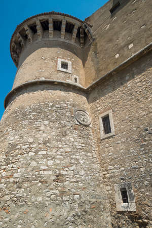 Alviano (Terni, Umbria, Italy): the medieval castle at summerのeditorial素材