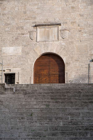 Historic buildings of Todi, Perugia, Umbria, Italy, in the main square of the city, known as Piazza...