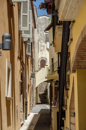 Massa Martana, Perugia, Umbria, Italy: historic city. Typical streetの写真素材