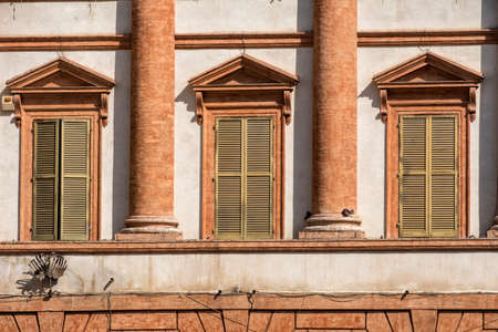 Historic building of Foligno, Perugia, Umbria, Italy: Palazzo Trinciのeditorial素材