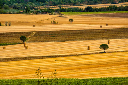 Summer landscape near San Martino dei Colli, Perugia, Umbria, Italyの写真素材