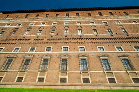 Piacenza, Emilia Romagna, Italy: exterior of the historic building known as Palazzo Farneseのeditorial素材