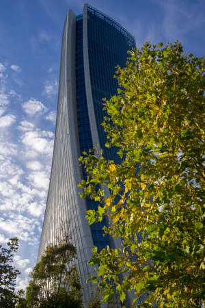 Milan, Lombardy, Italy: the Hadid tower in the Citylife parkのeditorial素材
