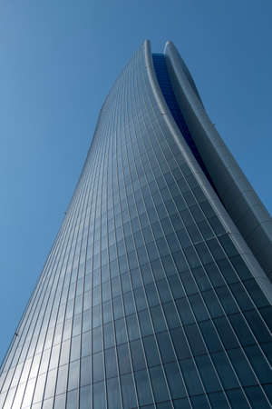 The skyscraper known as Hadid tower, or Generali tower, at Citylife, in Milan, Lombardy, Italy