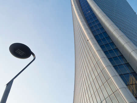 Milan (Lombardy, Italy): skyscraper known as Generali tower at Citylife in autumn