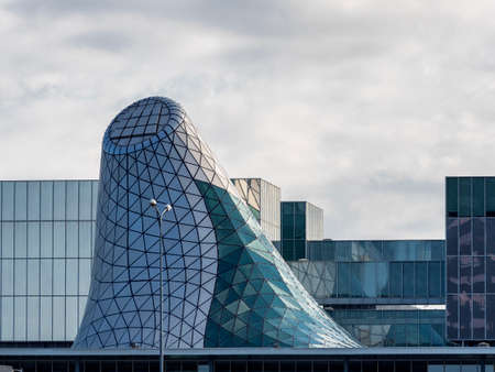 Exterior of modern building at Rho, Milan, Lombardy, Italyのeditorial素材