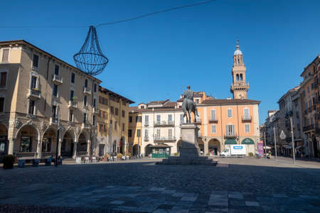 Casale Monferrato, Alessandria, Piedmont, Italy: the square known as Piazza Giuseppe Mazzini