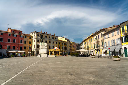 Sarzana, La Spezia, Liguria, Italy: the main town square