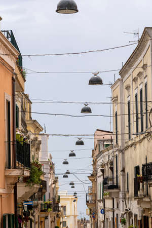 Typical street of Montescaglioso, Matera, Basilicata, Southern Italy, historic townの写真素材