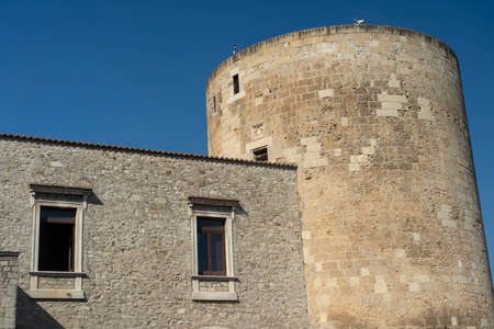 Venosa, Potenza, Basilicata, Italy: the historic castle, exterior