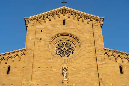 Historic buildings in Arezzo, Tuscany, Italy. Duomoの写真素材