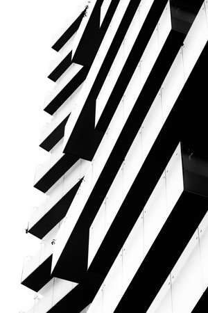Milan, Lombardy, Italy: modern buildings in Alvar Aalto square. Torre Solaria, the highest residential building in Italy. Black and whiteのeditorial素材