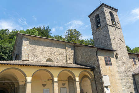 Medieval monastery of La Verna, in the Arezzo province, Tuscany, Italyの写真素材
