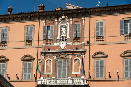 Historic palace of Imola, Bologna, Emilia Romagna, Italyのeditorial素材