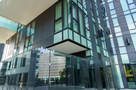 Milan, Lombardy, Italy: modern buildings in Alvar Aalto square. Torre Solaria, the highest...