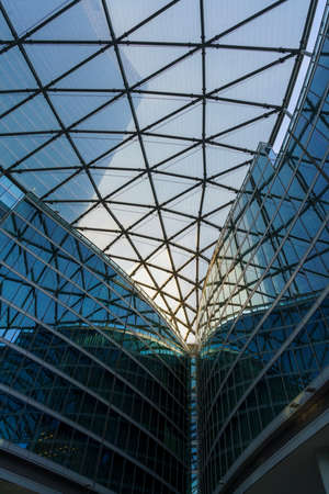 Milan, Lombardy, Italy: the modern building known as Palazzo Lombardia and its  Piazza Citta di Lombardia, the biggest covered square in Europeのeditorial素材